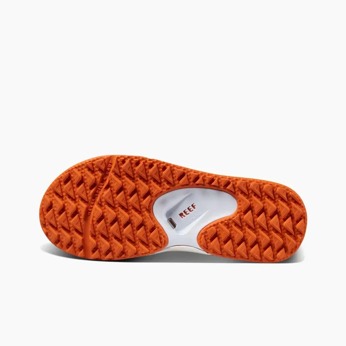 Men Reef Sandals Fanning Pregame Whiteorange Men Reef Sandals Fanning Pregame Whiteorange
