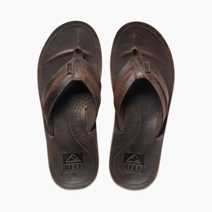 Men Reef Sandals Voyage Lux Dark Brown Men Reef Sandals Voyage Lux Dark Brown