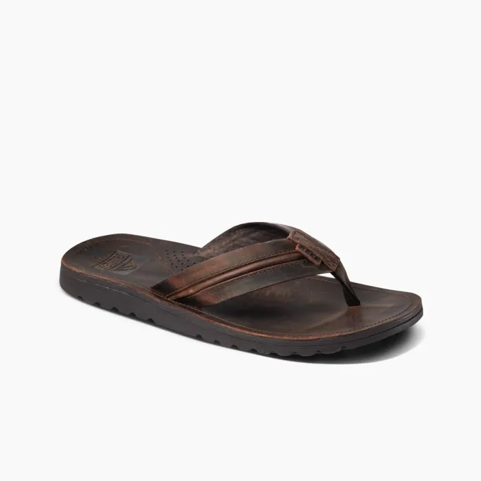 Men Reef Sandals Voyage Lux Dark Brown Men Reef Sandals Voyage Lux Dark Brown