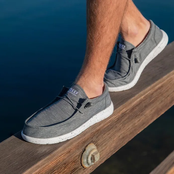 Men Reef Shoes Cushion Coast Tx Charcoal Men Reef Shoes Cushion Coast Tx Charcoal