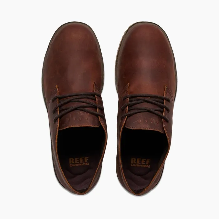 Men Reef Shoes Leucadian Brown Leather Men Reef Shoes Leucadian Brown Leather