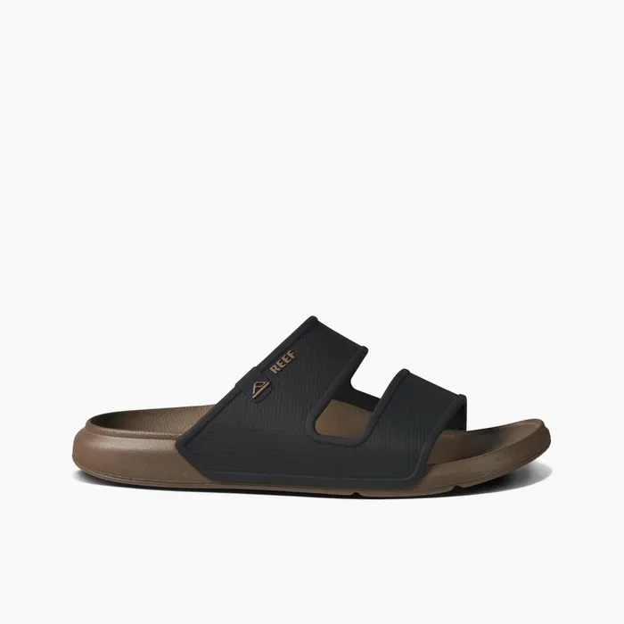 Men Reef Slides Oasis Double Up Fossilblack