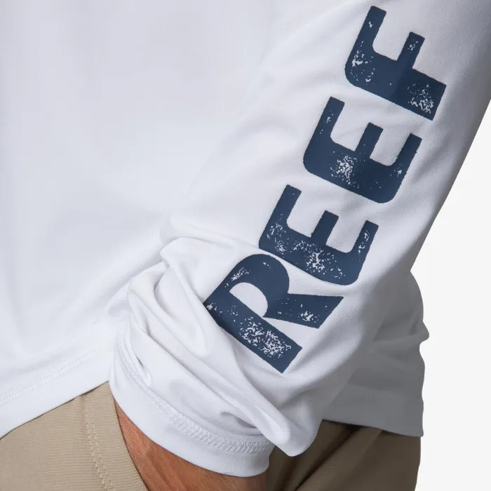 Men Reef Surf Shirts and UPF Apparel Wellie Long Sleeve Hooded Surf Shirt Upf 50 Bright White Men Reef Surf Shirts and UPF Apparel Wellie Long Sleeve Hooded Surf Shirt Upf 50 Bright White