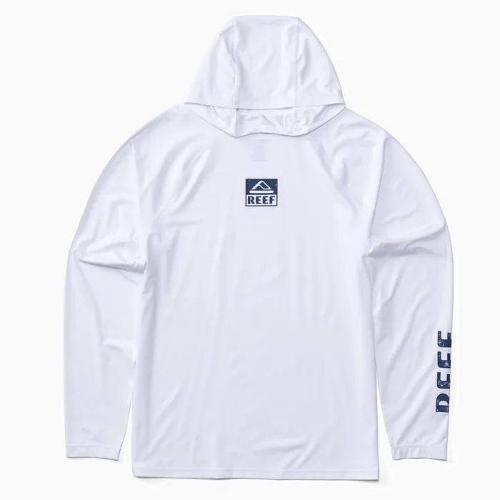 Men Reef Surf Shirts and UPF Apparel Wellie Long Sleeve Hooded Surf Shirt Upf 50 Bright White Men Reef Surf Shirts and UPF Apparel Wellie Long Sleeve Hooded Surf Shirt Upf 50 Bright White