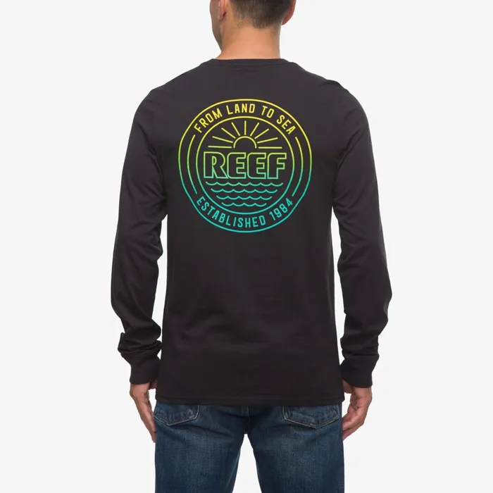 Men Reef TShirts and Shirts Bowl Long Sleeve Tee Caviar