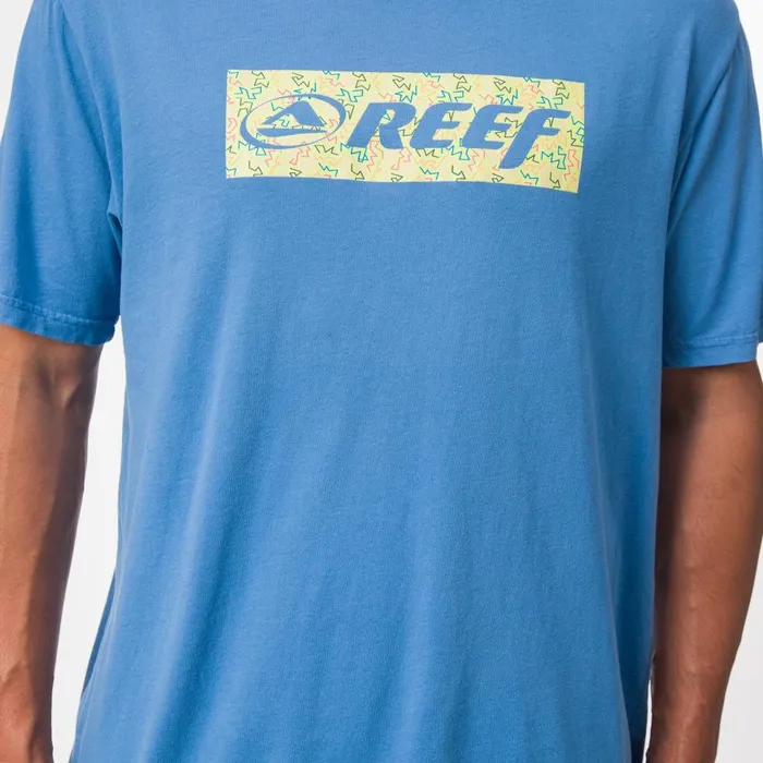 Men Reef TShirts and Shirts Decades Tee Parisian Blue Men Reef TShirts and Shirts Decades Tee Parisian Blue