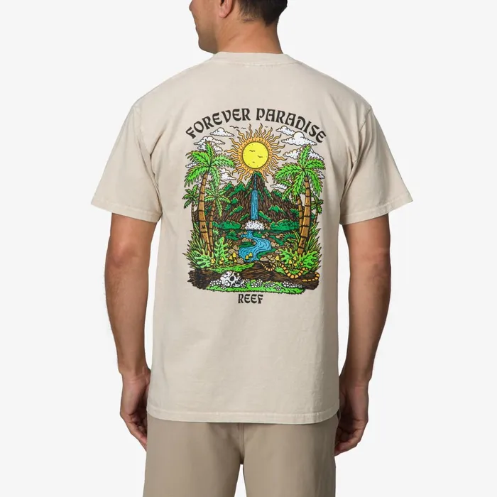 Men Reef TShirts and Shirts Forever Short Sleeve Tee Fog Men Reef TShirts and Shirts Forever Short Sleeve Tee Fog
