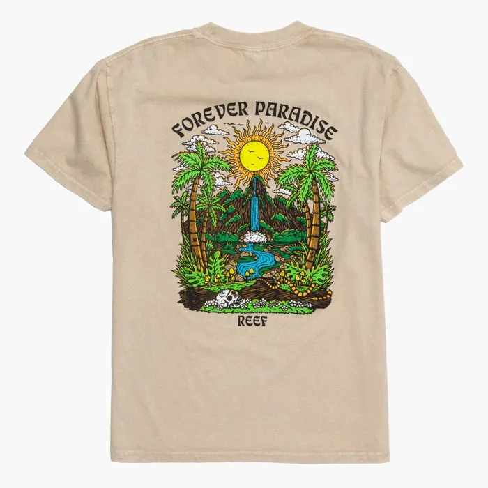 Men Reef TShirts and Shirts Forever Short Sleeve Tee Fog Men Reef TShirts and Shirts Forever Short Sleeve Tee Fog
