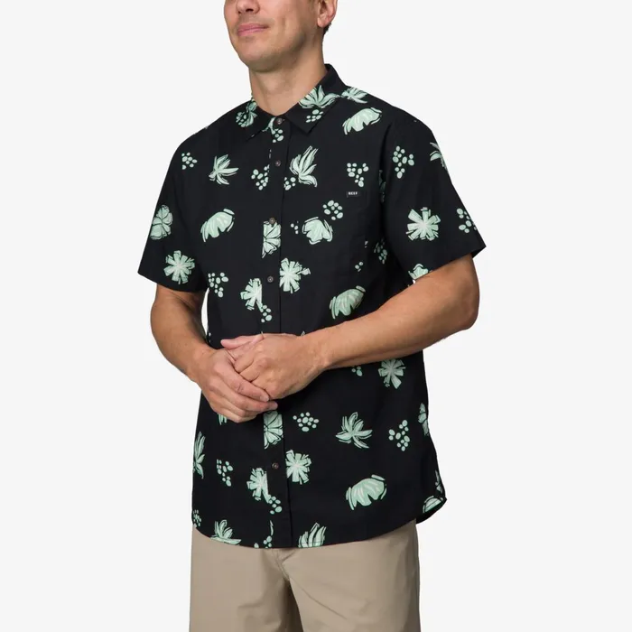 Men Reef TShirts and Shirts Lawson Short Sleeve Shirt Caviar Men Reef TShirts and Shirts Lawson Short Sleeve Shirt Caviar