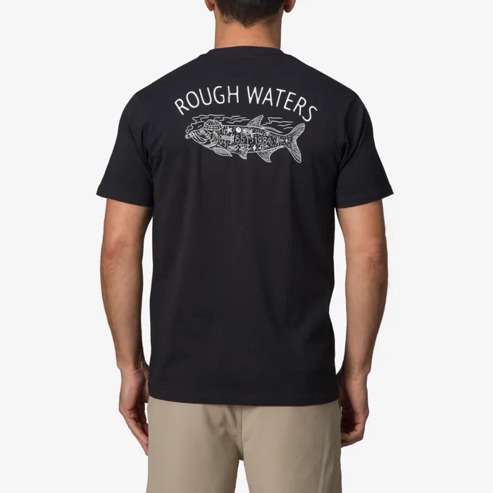 Men Reef TShirts and Shirts Tatted Short Sleeve Tee Caviar Men Reef TShirts and Shirts Tatted Short Sleeve Tee Caviar