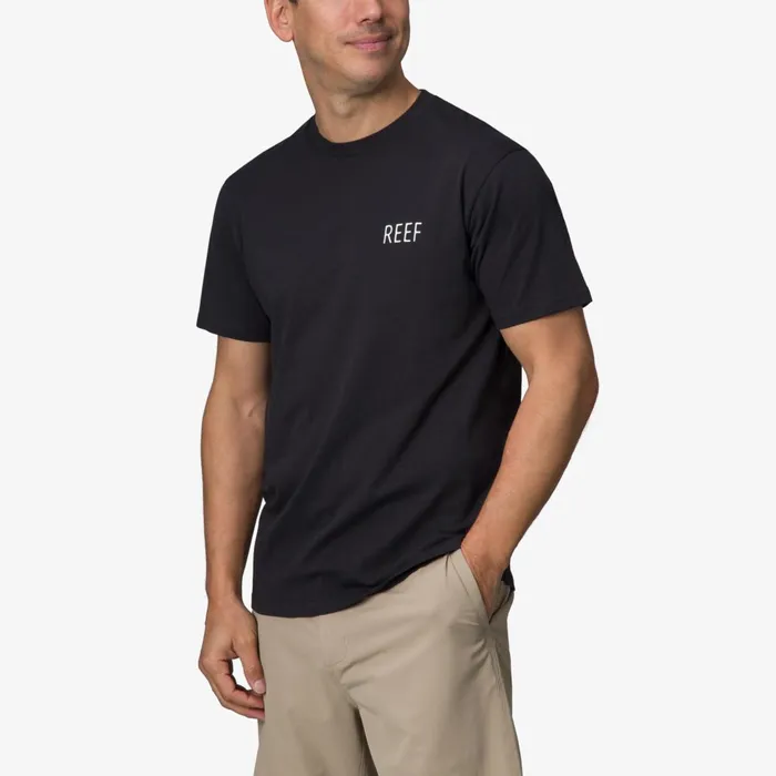 Men Reef TShirts and Shirts Tatted Short Sleeve Tee Caviar Men Reef TShirts and Shirts Tatted Short Sleeve Tee Caviar