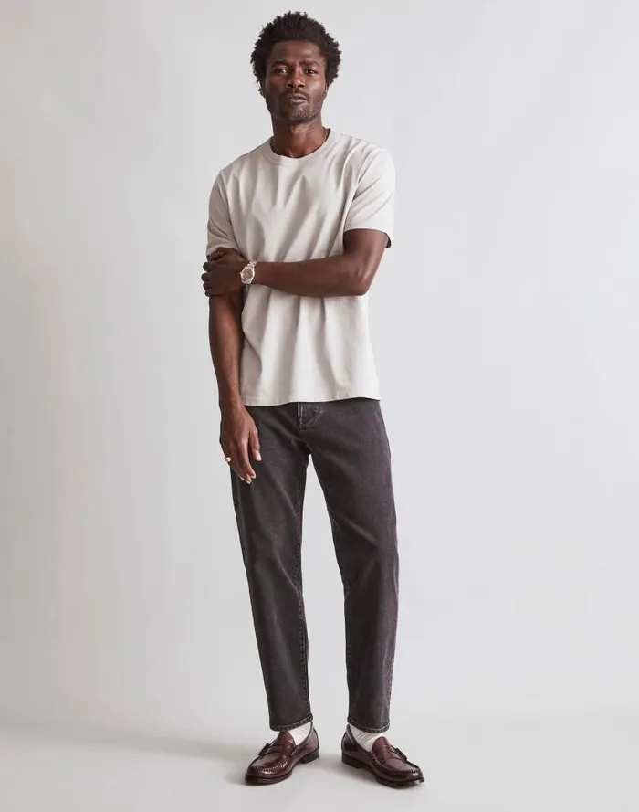 Men Relaxed Taper Jeans Hanlock Wash Madewell Jeans