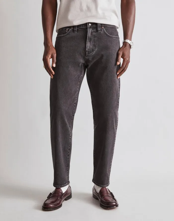 Men Relaxed Taper Jeans Hanlock Wash Madewell Jeans