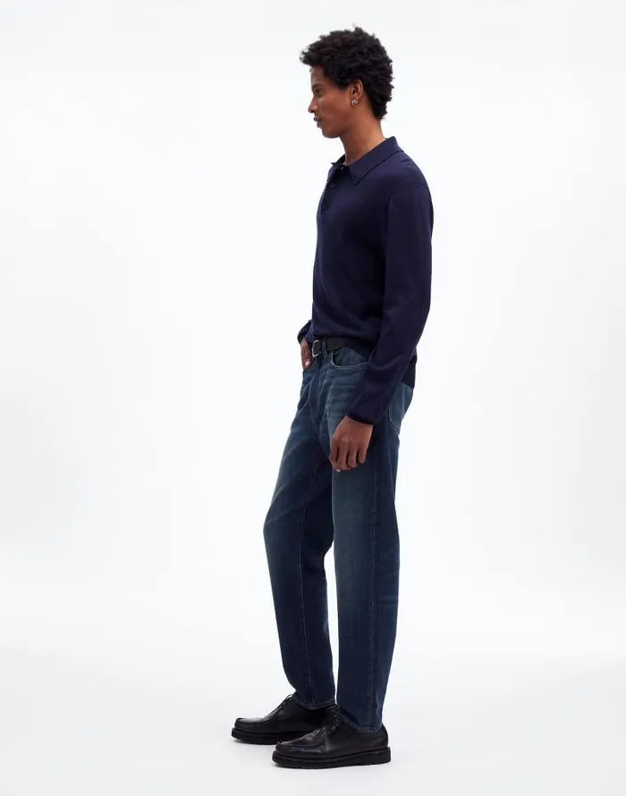 Men Relaxed Taper Jeans Leeds Wash Madewell Jeans