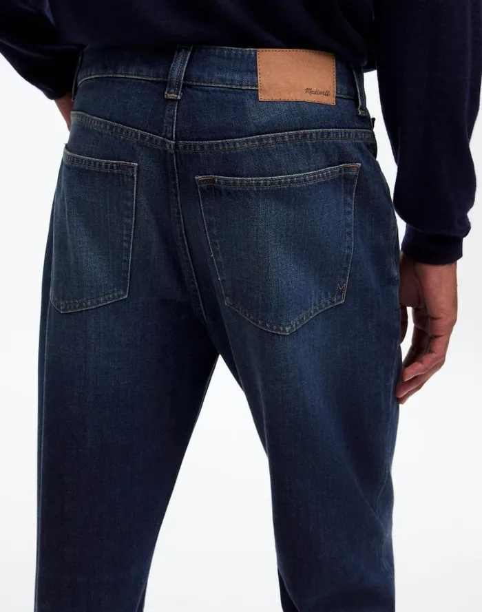 Men Relaxed Taper Jeans Leeds Wash Madewell Jeans