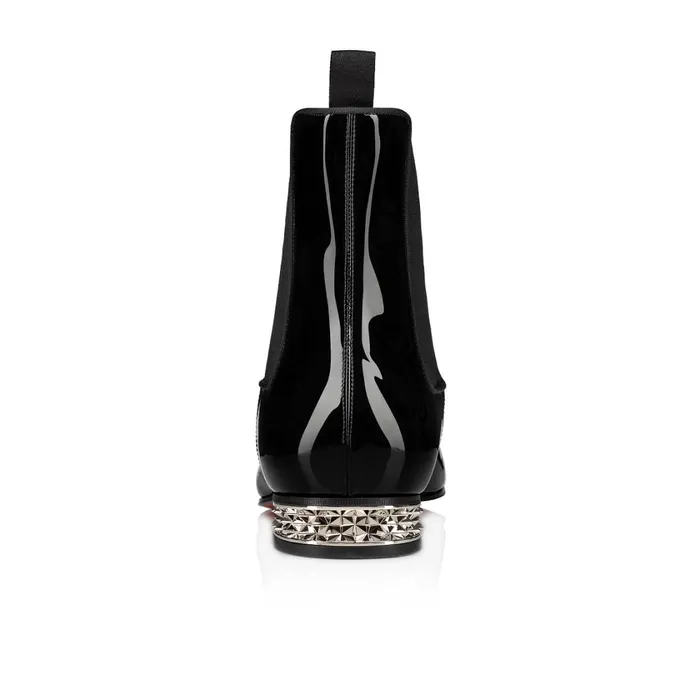 Men Roadyrocks Low Boots 8211 Patent Calf 8211 Black Black Christian Louboutin Ankle Boots