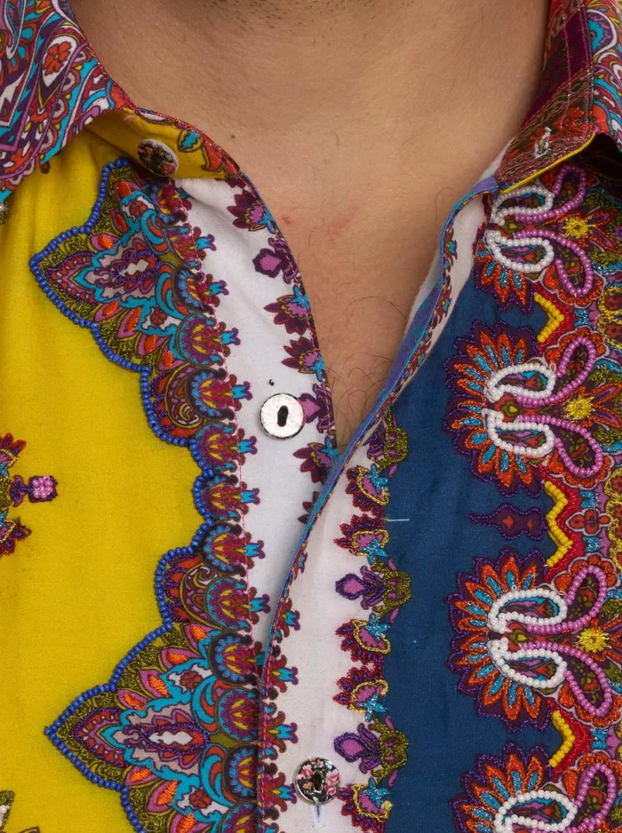 Men Robert Graham Button Down Shirts LIMITED EDITION AUSTIN VIBES LONG SLEEVE BUTTON DOWN SHIRT MULTI