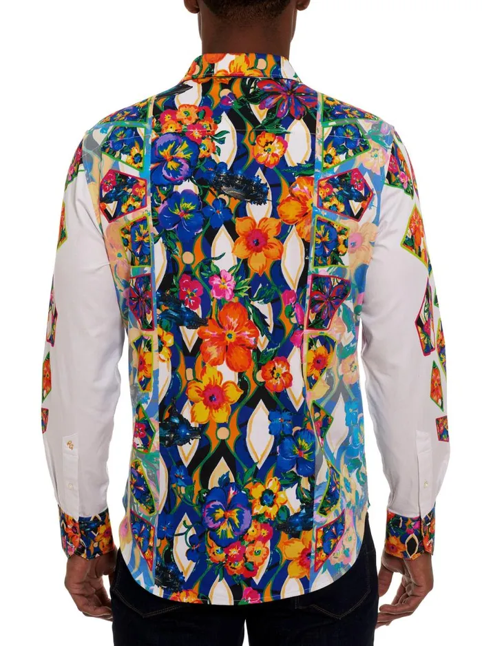 Men Robert Graham Button Down Shirts LIMITED EDITION LOVE STREET LONG SLEEVE BUTTON DOWN SHIRT MULTI