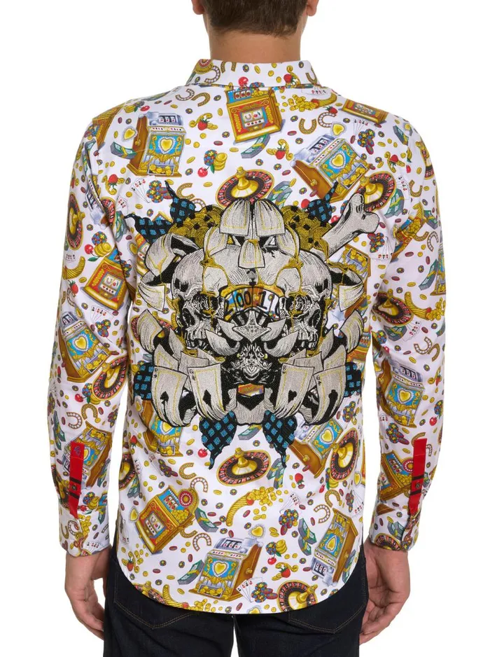 Men Robert Graham Button Down Shirts LIMITED EDITION MIKEY ROX LONG SLEEVE BUTTON DOWN SHIRT MULTI
