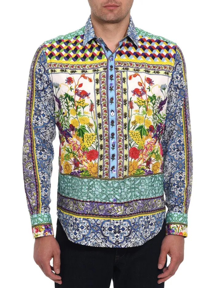 Men Robert Graham Button Down Shirts LIMITED EDITION OUTER PROVINCE LONG SLEEVE BUTTON DOWN SHIRT MULTI Men Robert Graham Button Down Shirts LIMITED EDITION OUTER PROVINCE LONG SLEEVE BUTTON DOWN SHIRT MULTI