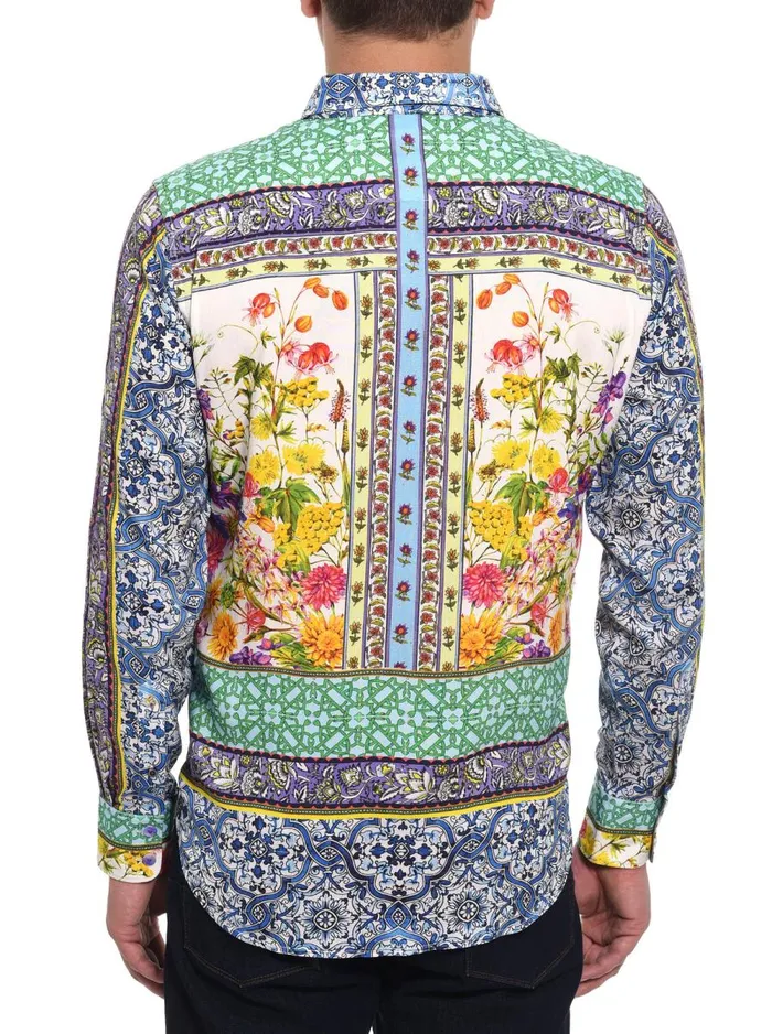 Men Robert Graham Button Down Shirts LIMITED EDITION OUTER PROVINCE LONG SLEEVE BUTTON DOWN SHIRT MULTI