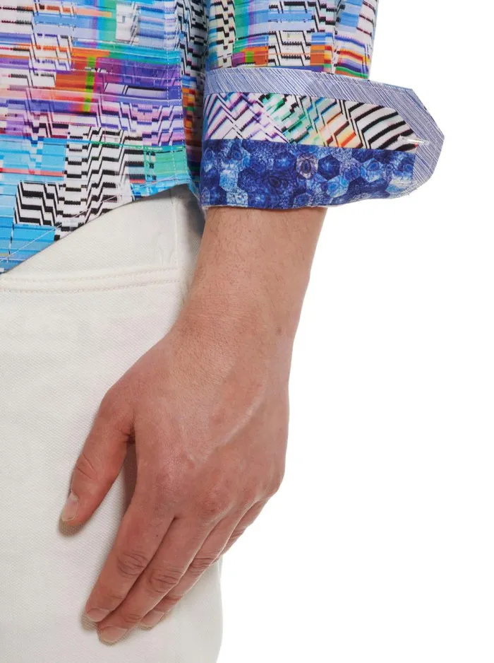 Men Robert Graham Button Down Shirts RIGEL LONG SLEEVE BUTTON DOWN SHIRT MULTI
