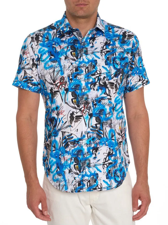Men Robert Graham Button Down Shirts SPICOLI SHORT SLEEVE BUTTON DOWN SHIRT MULTI