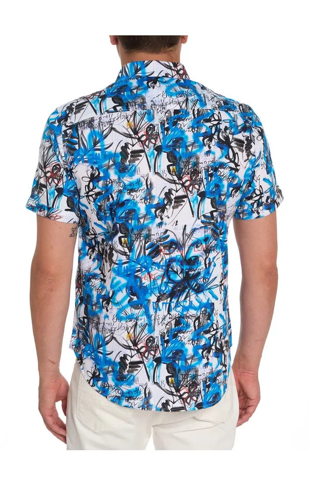 Men Robert Graham Button Down Shirts SPICOLI SHORT SLEEVE BUTTON DOWN SHIRT MULTI