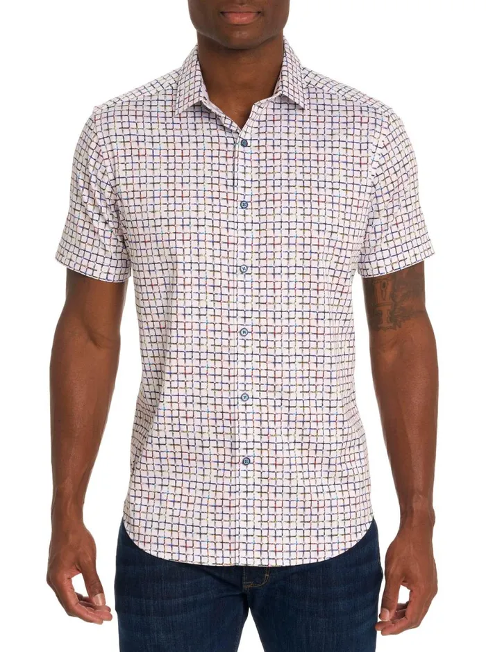 Men Robert Graham Button Down Shirts THE SHOCKER SHORT SLEEVE BUTTON DOWN SHIRT MULTI Men Robert Graham Button Down Shirts THE SHOCKER SHORT SLEEVE BUTTON DOWN SHIRT MULTI