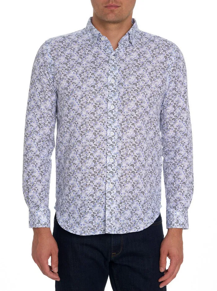 Men Robert Graham Button Down Shirts WYNDHAM LONG SLEEVE BUTTON DOWN SHIRT BLUE Men Robert Graham Button Down Shirts WYNDHAM LONG SLEEVE BUTTON DOWN SHIRT BLUE