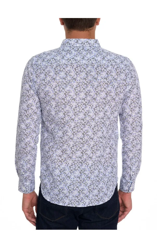 Men Robert Graham Button Down Shirts WYNDHAM LONG SLEEVE BUTTON DOWN SHIRT BLUE