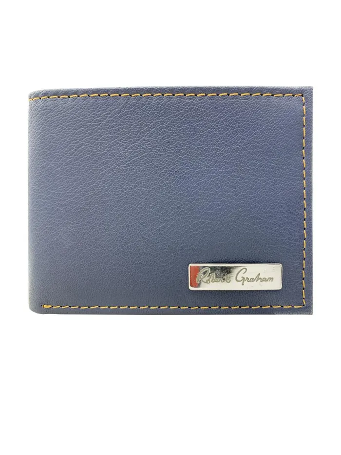 Men Robert Graham Leather Accessories MANTINIA SLIMFOLD WALLET BLACK