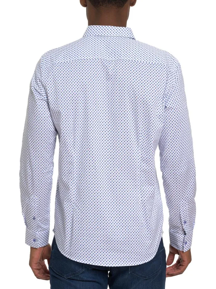 Men Robert Graham Long Sleeve Button Down Shirts APONTE LONG SLEEVE BUTTON DOWN SHIRT BLUE