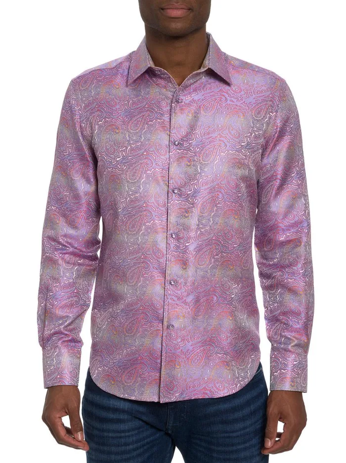 Men Robert Graham Long Sleeve Button Down Shirts LIMITED EDITION SOPHISTICATE LONG SLEEVE BUTTON DOWN SHIRT LIGHT PINK Men Robert Graham Long Sleeve Button Down Shirts LIMITED EDITION SOPHISTICATE LONG SLEEVE BUTTON DOWN SHIRT LIGHT PINK