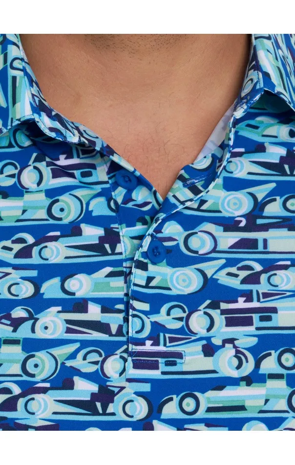 Men Robert Graham Polos and TShirts AUTO EXPO PERFORMANCE POLO BLUE