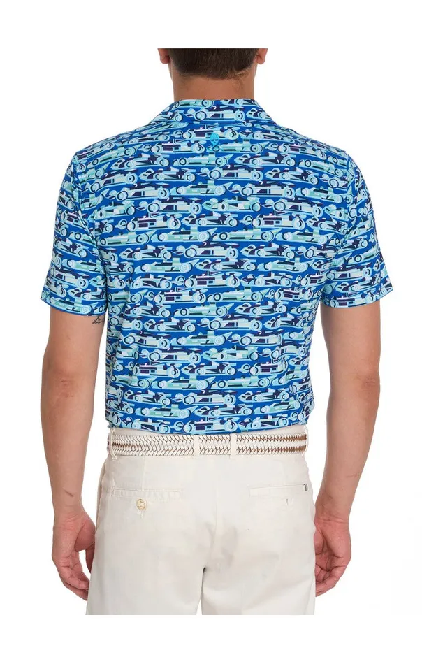 Men Robert Graham Polos and TShirts AUTO EXPO PERFORMANCE POLO BLUE