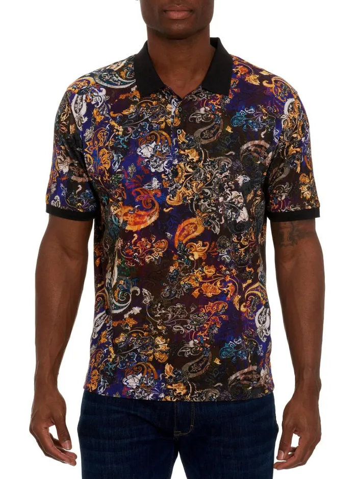 Men Robert Graham Polos and TShirts EXOPLANT POLO MULTI