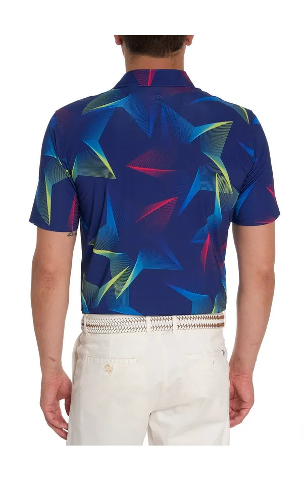 Men Robert Graham Polos and TShirts GEO STAR PERFORMANCE POLO MULTI
