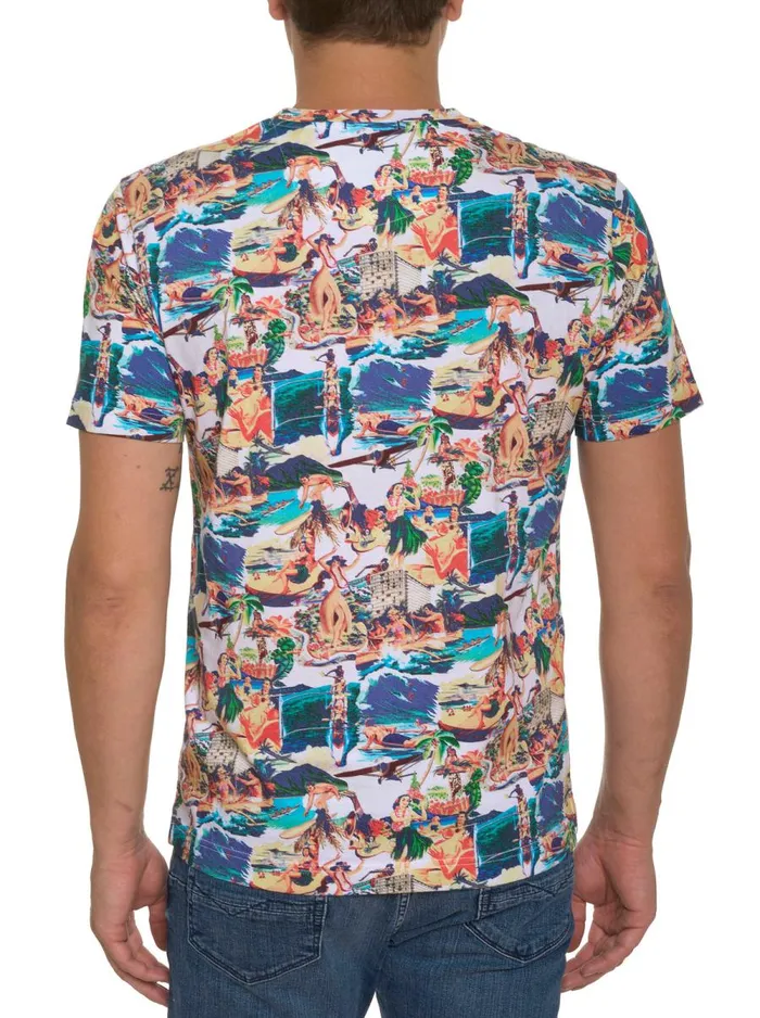 Men Robert Graham Polos and TShirts HAWAIIAN SUMMER GRAPHIC TSHIRT MULTI
