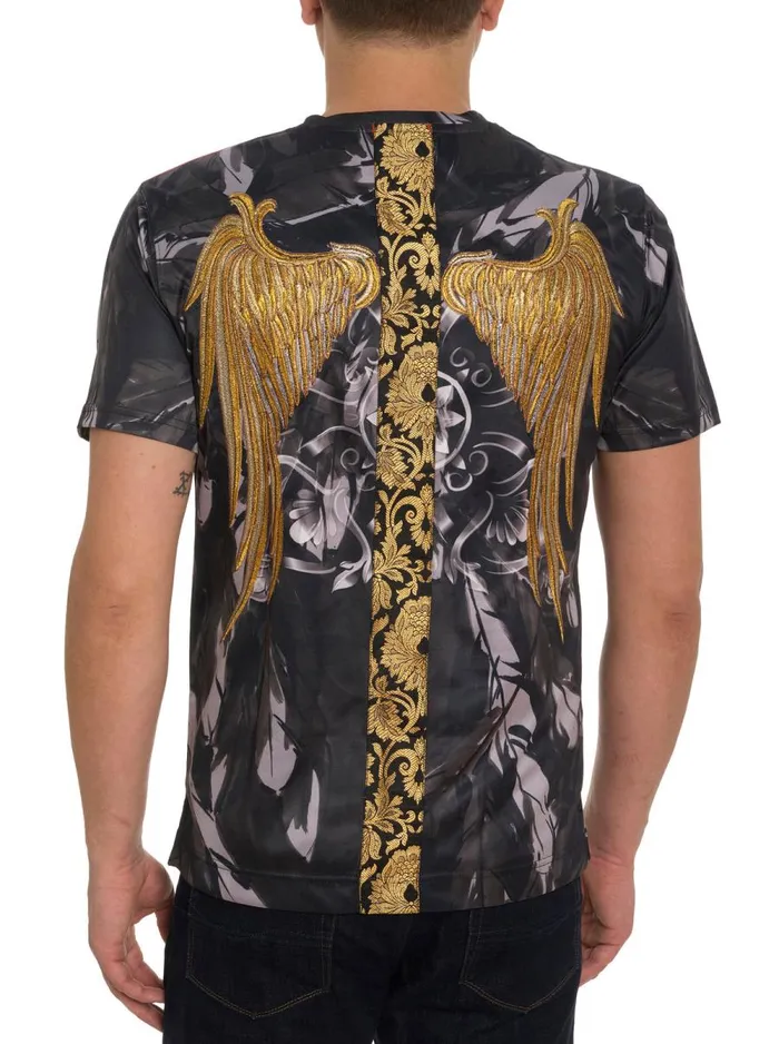 Men Robert Graham Polos and TShirts LIMITED EDITION SAINTS 8211 SINNERS GRAPHIC TSHIRT MULTI