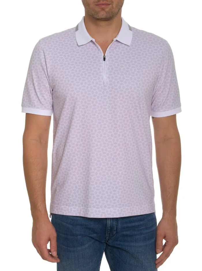 Men Robert Graham Polos and TShirts SHEEN POLO WHITE