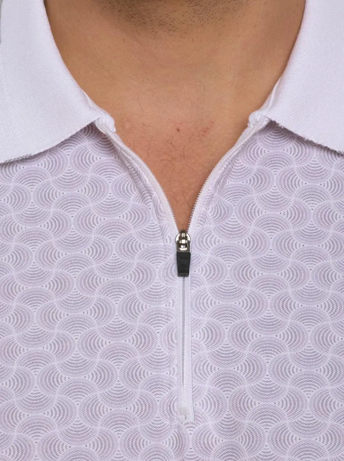 Men Robert Graham Polos and TShirts SHEEN POLO WHITE