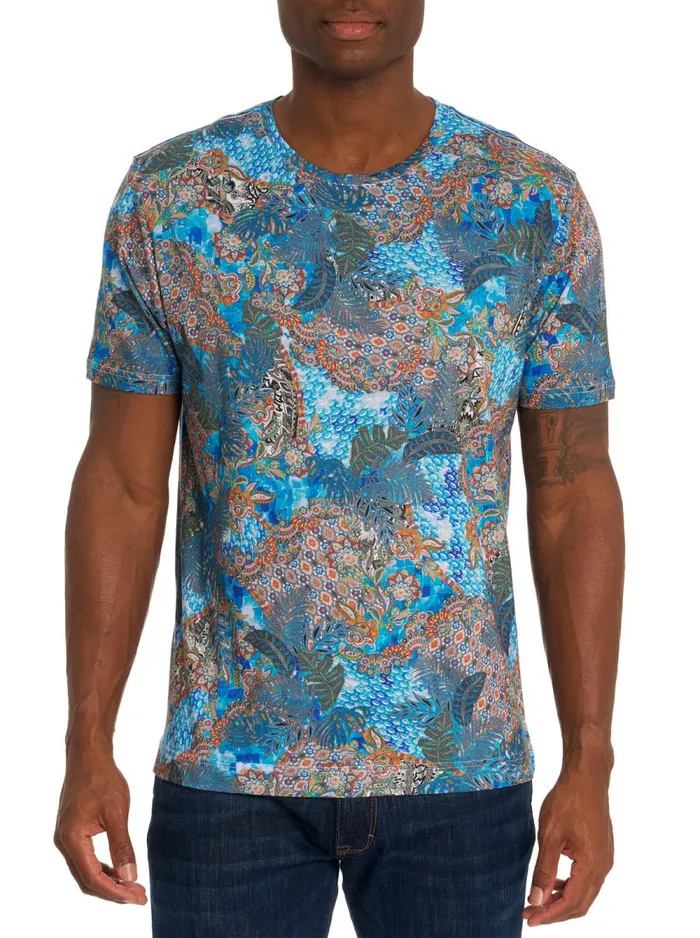 Men Robert Graham Polos and TShirts TROPIC CAMO GRAPHIC TSHIRT MULTI