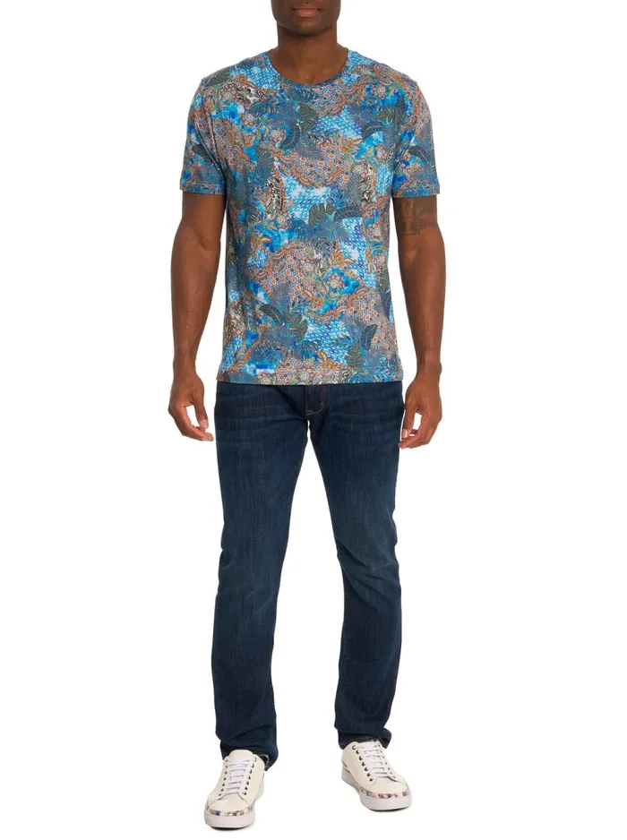Men Robert Graham Polos and TShirts TROPIC CAMO GRAPHIC TSHIRT MULTI