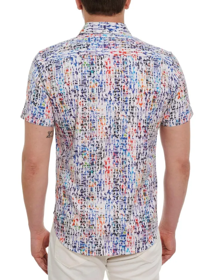 Men Robert Graham Short Sleeve Button Down Shirts DNA SHORT SLEEVE BUTTON DOWN SHIRT MULTI
