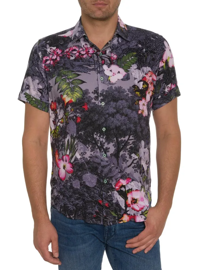Men Robert Graham Short Sleeve Button Down Shirts LANGHAM SHORT SLEEVE BUTTON DOWN SHIRT MULTI Men Robert Graham Short Sleeve Button Down Shirts LANGHAM SHORT SLEEVE BUTTON DOWN SHIRT MULTI