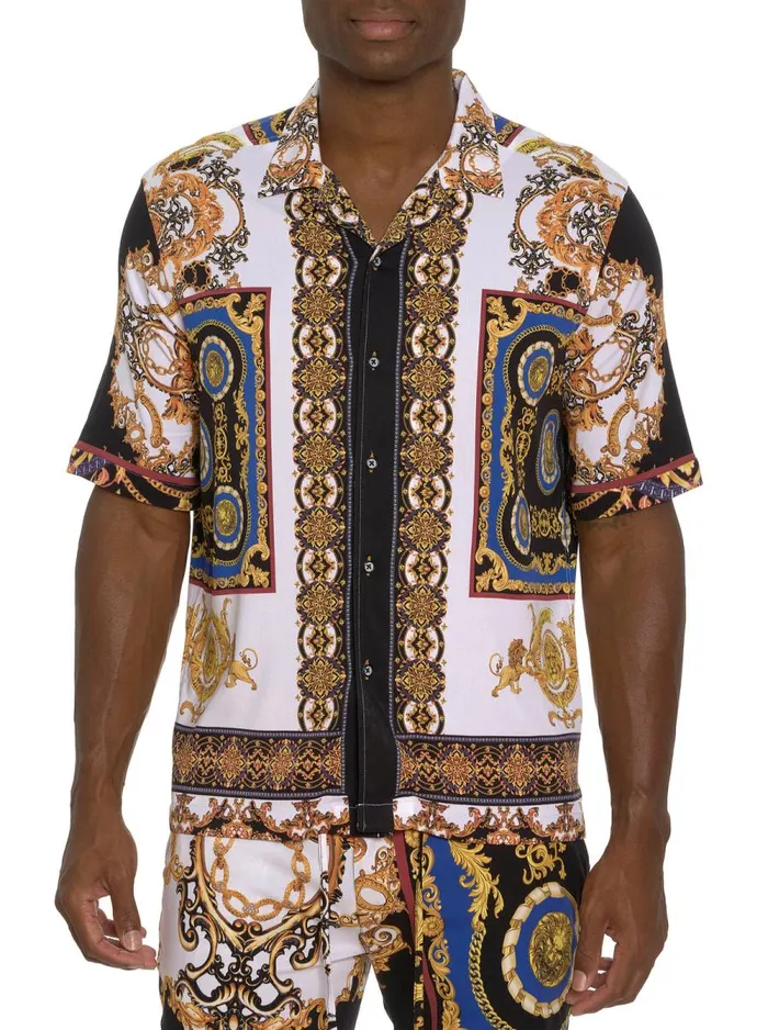 Men Robert Graham Short Sleeve Button Down Shirts THE ARLO SHORT SLEEVE BUTTON DOWN SHIRT MULTI Men Robert Graham Short Sleeve Button Down Shirts THE ARLO SHORT SLEEVE BUTTON DOWN SHIRT MULTI