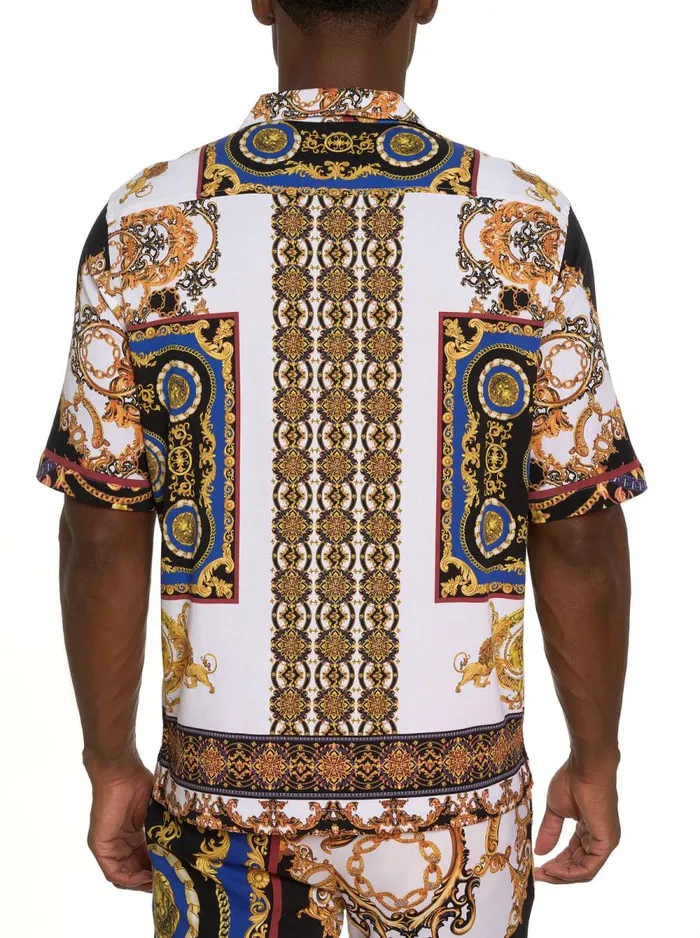 Men Robert Graham Short Sleeve Button Down Shirts THE ARLO SHORT SLEEVE BUTTON DOWN SHIRT MULTI