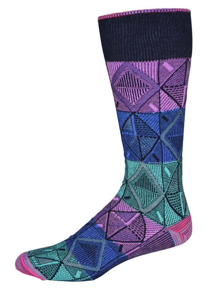Men Robert Graham Socks BRAT PACK SOCKS NAVY