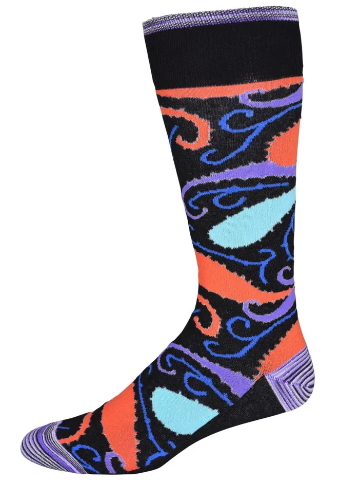Men Robert Graham Socks CHILL PILL SOCKS BLACK